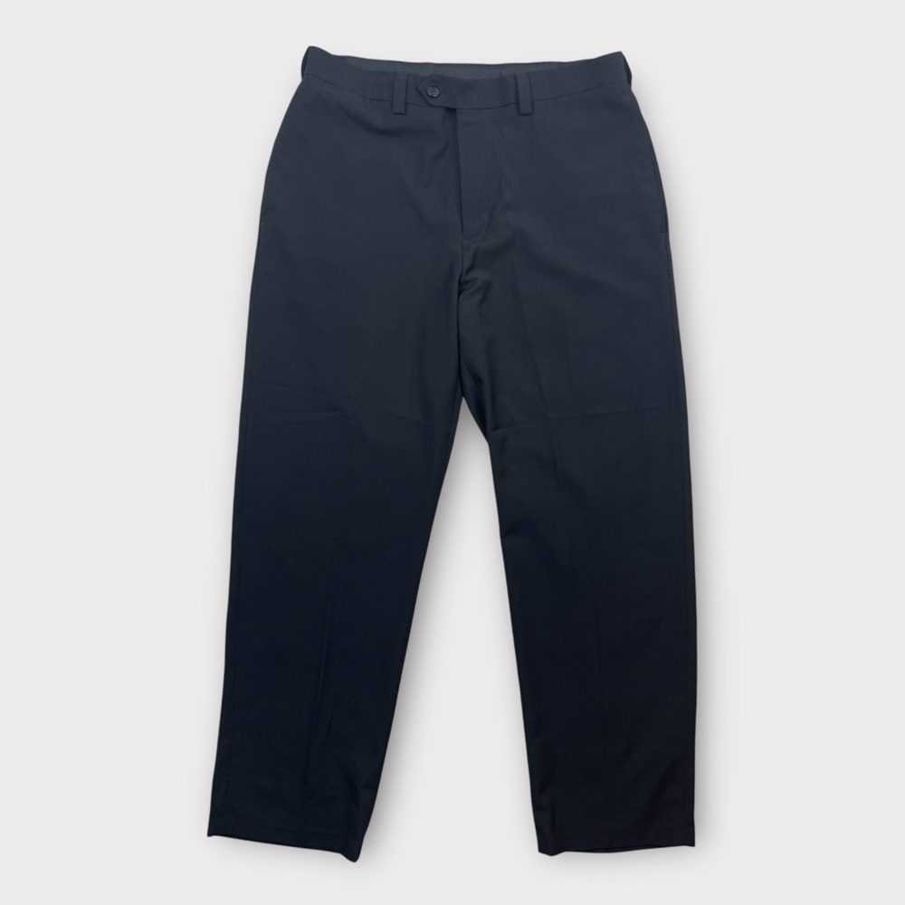 Haggar Men’s Dress Pants 34x30 Black Classic Fit Recycled Blend